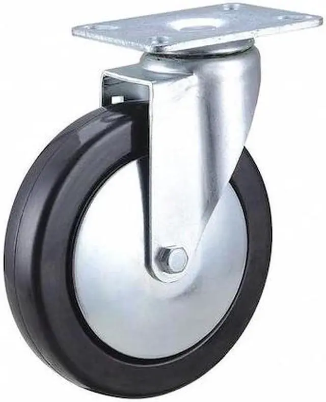Main image of ZORO SELECT 33J068 Swivel Plate Caster,Plate Type A,Delrin