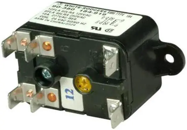 Alt view image 2 of 2 - White-Rodgers 90-362 Heavy Duty Enclosed Fan Relays, WR/RBM Type 184