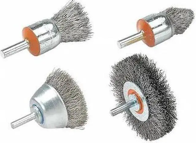 Alt view image 3 of 3 - Walter 13C055 Crimped Wire Mounted Brush - 1/2 in. Stainless Steel Brush