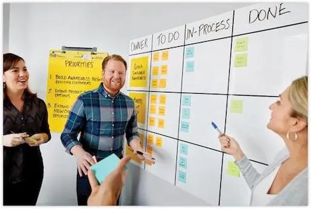 Alt view image 11 of 20 - 3M Post It 8x4 Dry Erase Surface 8ft X 4ft Whiteboard Surface