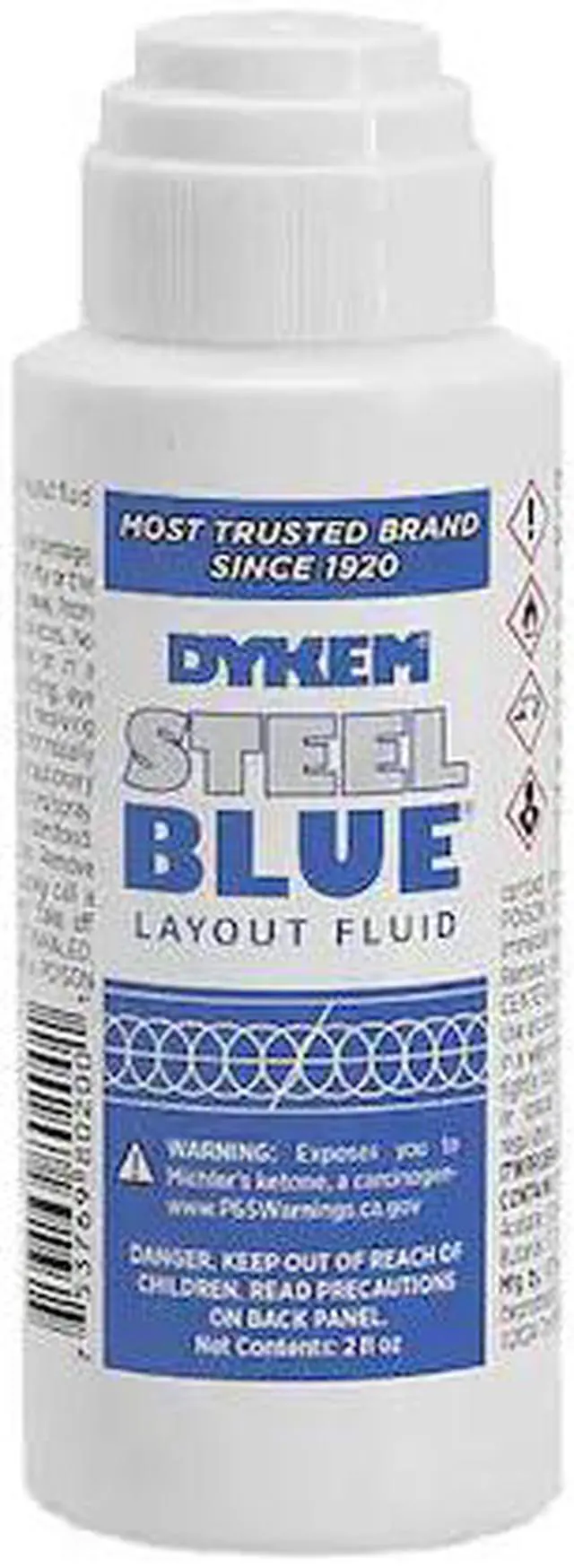 Alt view image 2 of 3 - DYKEM 80200 Layout Fluid, Steel Blue, 2 fl oz, Felt Applicator Bottle, Blue