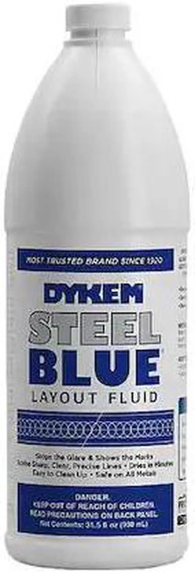 Alt view image 3 of 3 - DYKEM 80600 Layout Fluid, Steel Blue, 930 mL, Bottle, Blue