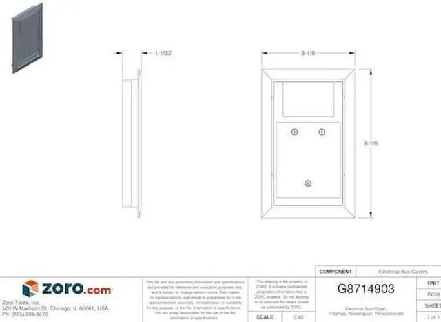 Alt view image 4 of 4 - STEEL CITY 664-CST-SW-BGE Floor Box Cover,8-1/8 in.,Beige