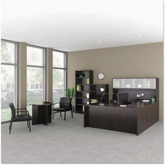 Alt view image 3 of 7 - ALERA ALEVA301730 Glass Door Set,Wide Hutch,4 Doors,PK4