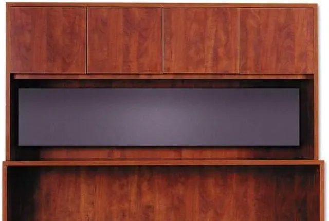 Alt view image 18 of 20 - Alera Valencia Tackboard For Open Storage Hutch, 62 3/8w x 1/2d x 14h, Charcoal