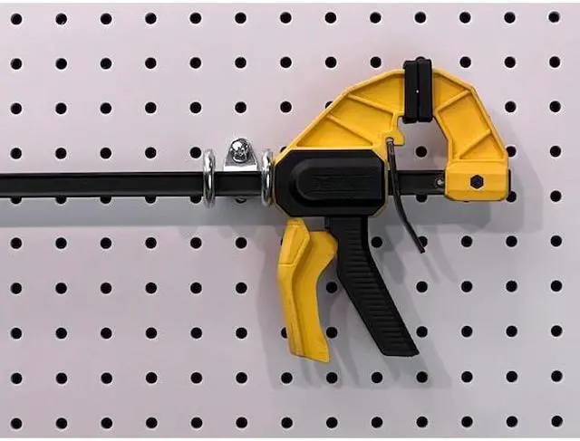 Alt view image 3 of 7 - Triton Products 74212 DuraHook 1-7/8-Inch Double Ring 3/4-Inch I.D. Zinc Plated Steel Tool Holder for DuraBoard or 1/8 Inch and 1/4 Inch Pegboard, 10-Pack