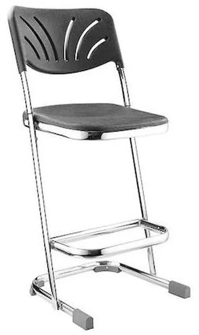 Alt view image 2 of 8 - Ergonomic Home Office Elephant Z Stool With Blow Molded Seat And Backrest 24"