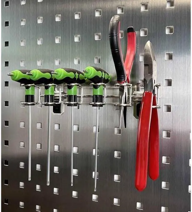 Alt view image 4 of 5 - TRITON PRODUCTS 66661 9 In. W Stainless Steel Multi-Ring Tool Holder for