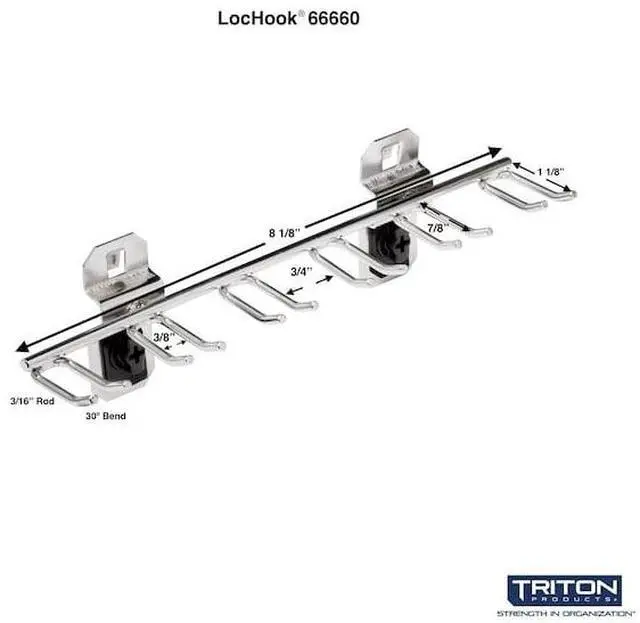 Alt view image 5 of 7 - TRITON PRODUCTS 66660 8-1/8 In. W Stainless Steel Multi-Prong Tool Holder for
