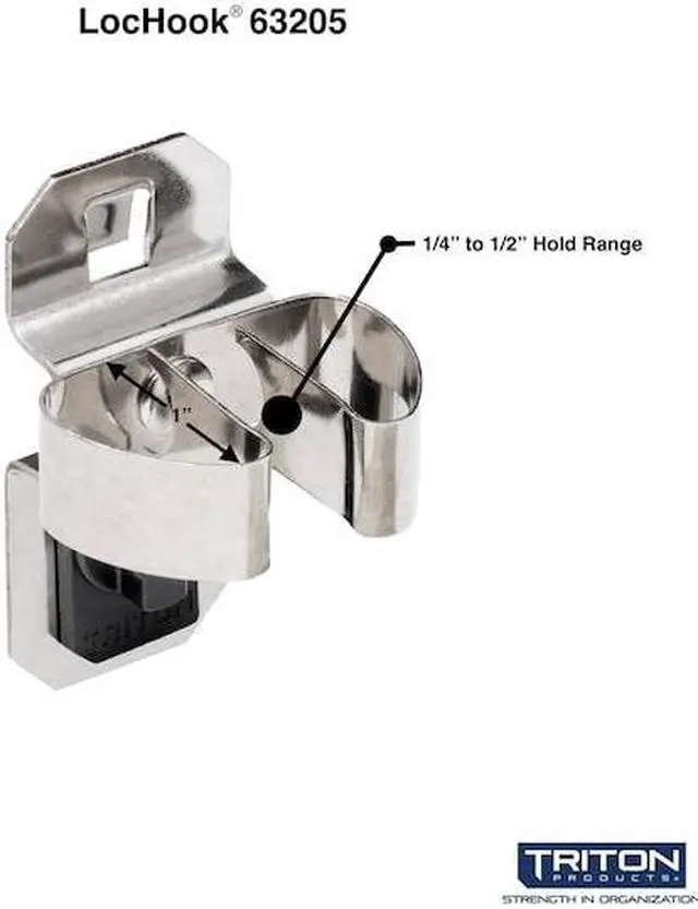 Alt view image 5 of 7 - TRITON PRODUCTS 63205 1/4 In. to 1/2 In. Hold Range Stainless Steel Standard