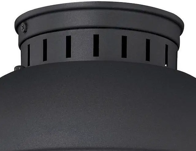Alt view image 6 of 9 - Vaxcel Harwich 10" Outdoor Flush Mount , Textured Black - T0142
