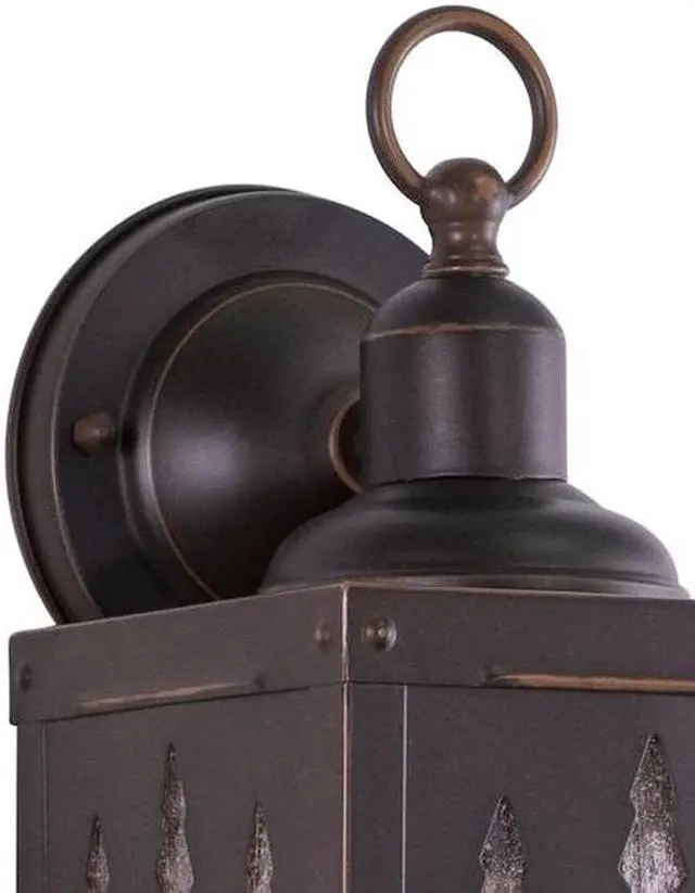 Alt view image 4 of 8 - Yosemite 1 Light Bronze Rustic Tree Outdoor Wall Lantern Clear Glass