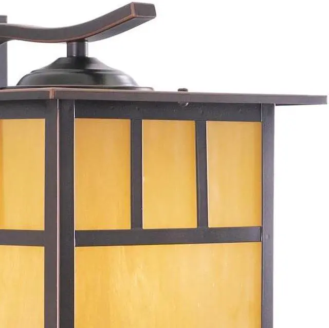 Alt view image 6 of 8 - vaxcel ow37293bbz mission 10inch outdoor wall light, burnished bronze