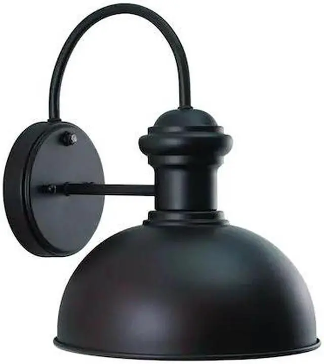 Main image of VAXCEL T0016 Franklin 1 Light Dusk to Dawn Bronze Farmhouse Barn Dome Outdoor