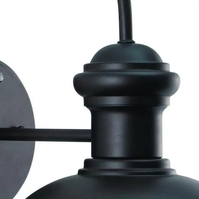 Alt view image 4 of 7 - VAXCEL T0016 Franklin 1 Light Dusk to Dawn Bronze Farmhouse Barn Dome Outdoor