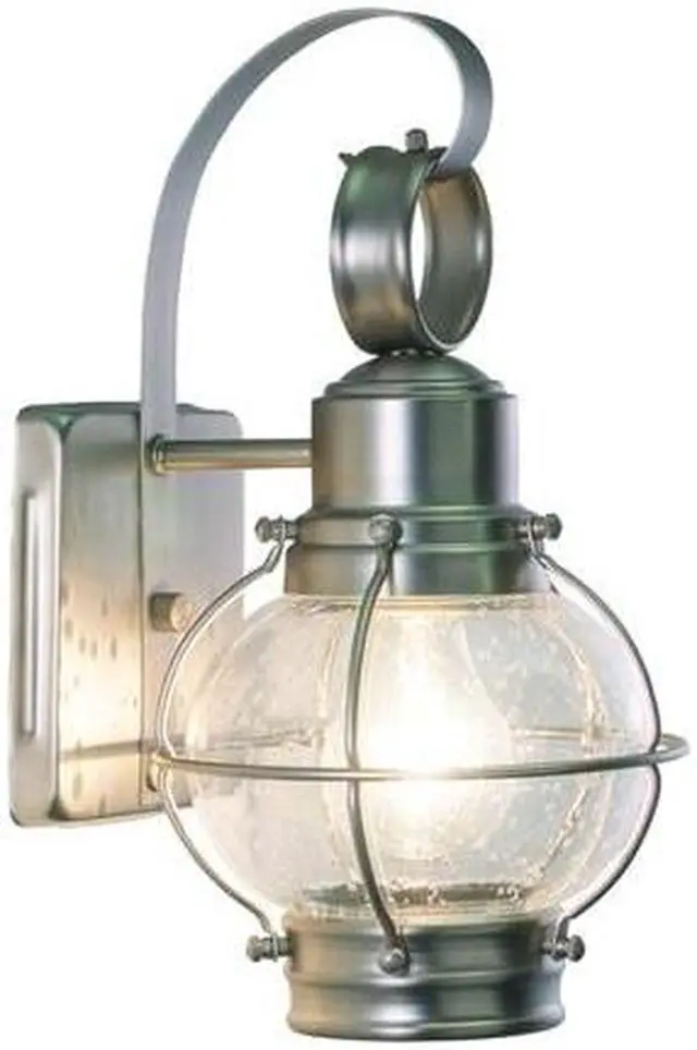 Main image of VAXCEL OW21861BN Chatham 1 Light Brushed Nickel Coastal Outdoor Wall Lantern