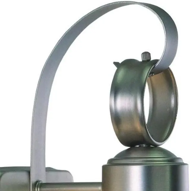 Alt view image 3 of 6 - VAXCEL OW21861BN Chatham 1 Light Brushed Nickel Coastal Outdoor Wall Lantern