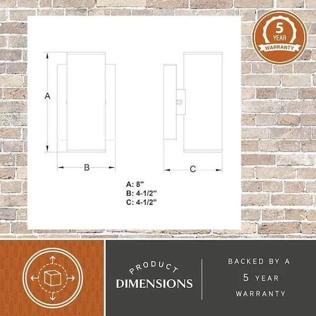 Alt view image 6 of 7 - VAXCEL T0551 Chiasso Aluminum 2 Light LED Black Outdoor Wall Lantern Clear Glass