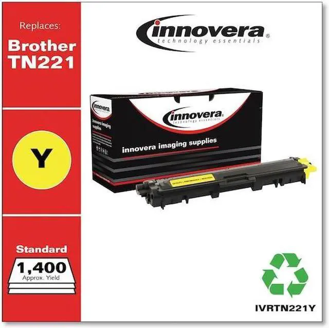 Alt view image 15 of 20 - Innovera Yellow Toner Replacement for Brother TN221Y IVRTN221Y