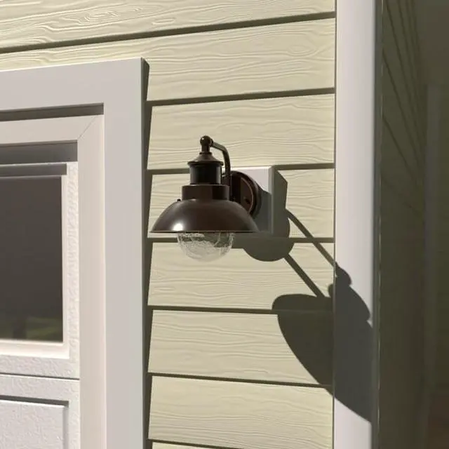 Alt view image 6 of 7 - VAXCEL T0252 Harwich Bronze Motion Sensor Dusk to Dawn Coastal Outdoor Wall