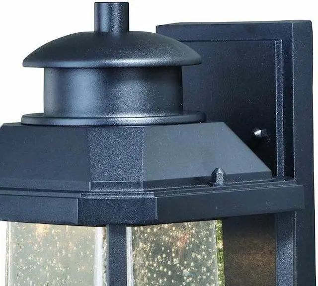 Alt view image 3 of 7 - VAXCEL T0309 Freeport Aluminum 1 Light LED Dusk to Dawn Black Outdoor Wall
