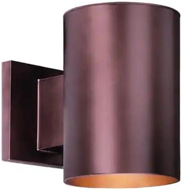 Main image of VAXCEL CO-OWD050BZ Chiasso Aluminum 1 Light Bronze Dark Sky Cylinder Outdoor