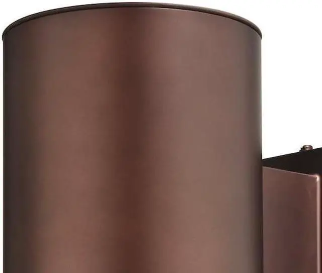 Alt view image 4 of 7 - VAXCEL CO-OWD050BZ Chiasso Aluminum 1 Light Bronze Dark Sky Cylinder Outdoor