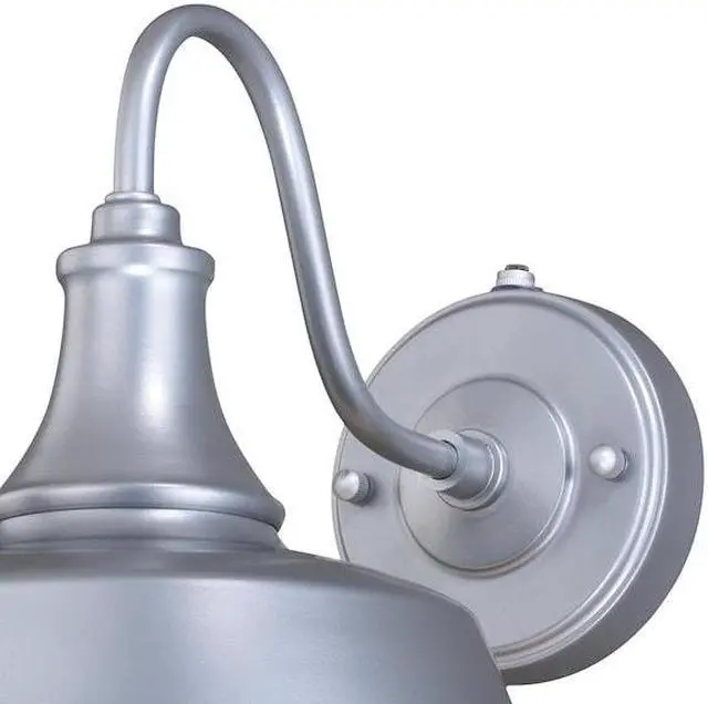 Alt view image 2 of 7 - VAXCEL T0370 Dorado Outdoor 9in Light Satin Silver