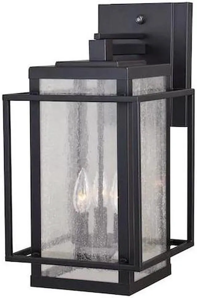 Main image of VAXCEL T0468 Hyde Park 3 Light Dusk to Dawn Bronze Mission Outdoor Wall Lantern