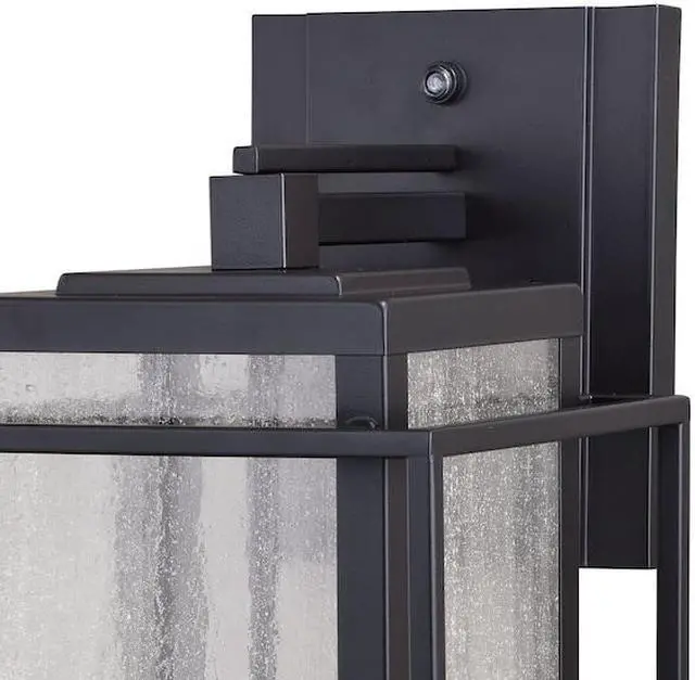 Alt view image 2 of 7 - VAXCEL T0468 Hyde Park 3 Light Dusk to Dawn Bronze Mission Outdoor Wall Lantern