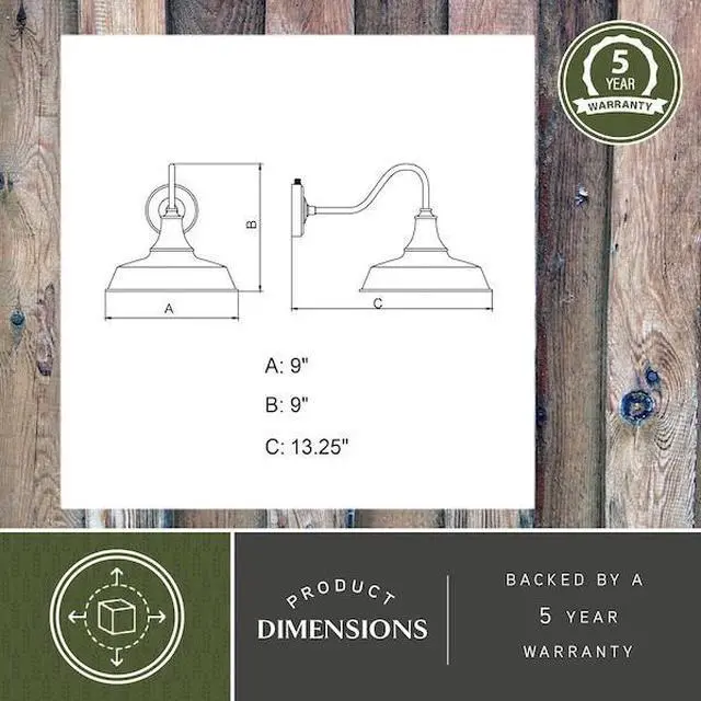 Alt view image 4 of 7 - VAXCEL T0482 Dorado 1 Light Dusk to Dawn Green White Farmhouse Barn Dome