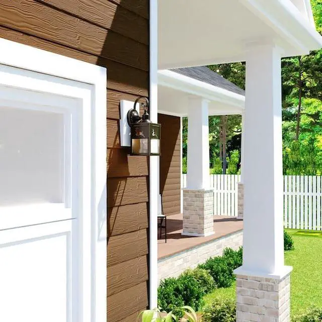 Alt view image 6 of 7 - VAXCEL OW33553BBZ Bryce 1 Light Bronze Rustic Deer Tree Outdoor Wall Lantern