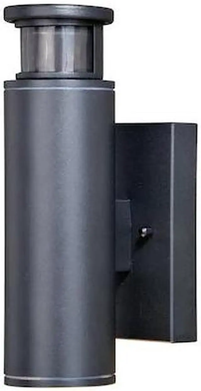 Main image of VAXCEL T0344 Chiasso Black LED Motion Sensor Dusk to Dawn Dark Sky Outdoor Wall