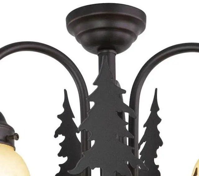 Alt view image 2 of 6 - VAXCEL LK55616BBZ-C Yellowstone 3L Light Kit Bronze