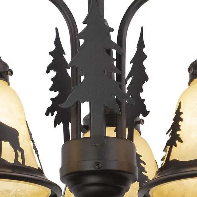 Alt view image 4 of 6 - VAXCEL LK55616BBZ-C Yellowstone 3L Light Kit Bronze