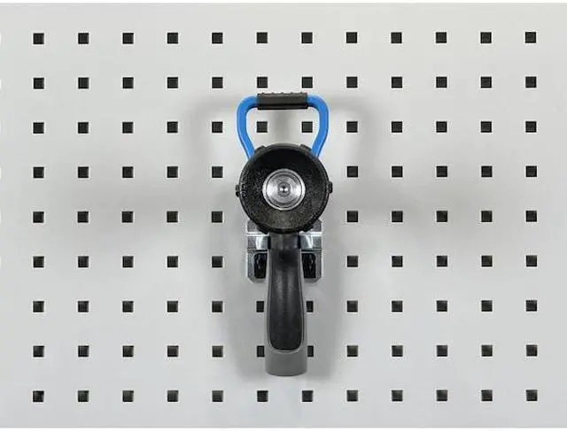 Alt view image 4 of 6 - Triton Products 53107 LocHook 3/4-Inch to 1-1/4-Inch Hold Range 2-Inch Projection Zinc Plated/Chromate Dipped Steel Extended Spring Clip for Locboard, 5-Pack