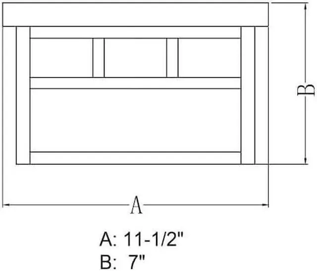 Alt view image 3 of 3 - VAXCEL T0440 Mission Bronze Square Outdoor Flush Mount Ceiling Light Clear Glass