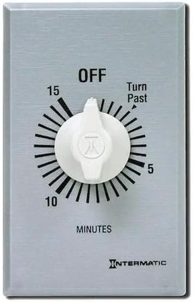 Alt view image 2 of 2 - INTERMATIC FF315M Timer,Spring Wound,15 Min,SPDT,Silver