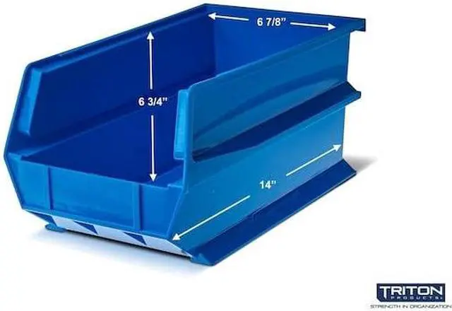 Alt view image 3 of 3 - TRITON PRODUCTS 3-240BWS Polypropylene Wall Storage Unit, 14-3/4 in D x 7 in. H