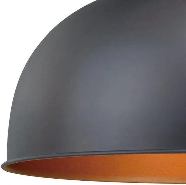 Alt view image 4 of 7 - VAXCEL T0347 Franklin 1 Light Dusk to Dawn Bronze Gold Farmhouse Barn Dome