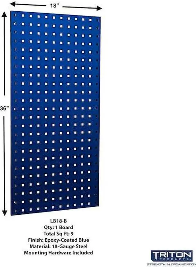 Alt view image 2 of 6 - TRITON PRODUCTS LB18-1BH-KIT 18 pc LocHook Assortment W/ (1) 18" W x 36" H Blue