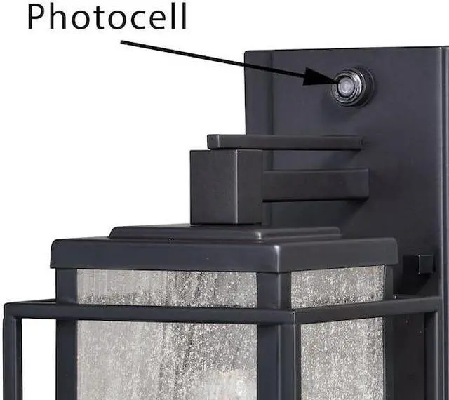 Alt view image 5 of 8 - Hyde Park 1 Light Dusk to Dawn Bronze Mission Outdoor Wall Lantern clear glass