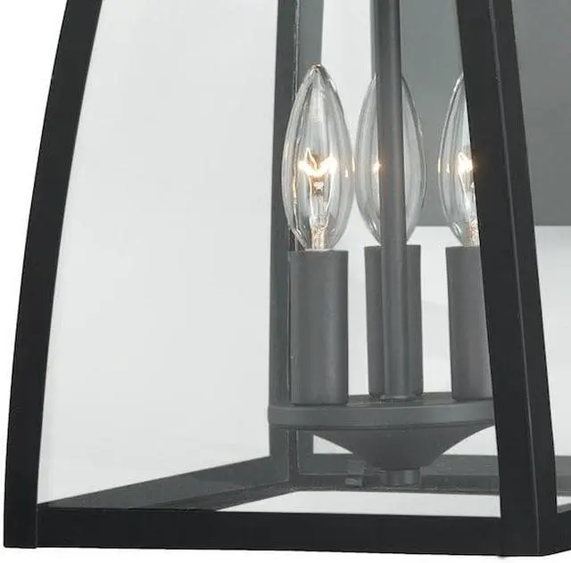Alt view image 5 of 8 - Vaxcel Granville 10" Outdoor Wall Light, Oil Burnished Bronze, Clear - T0208