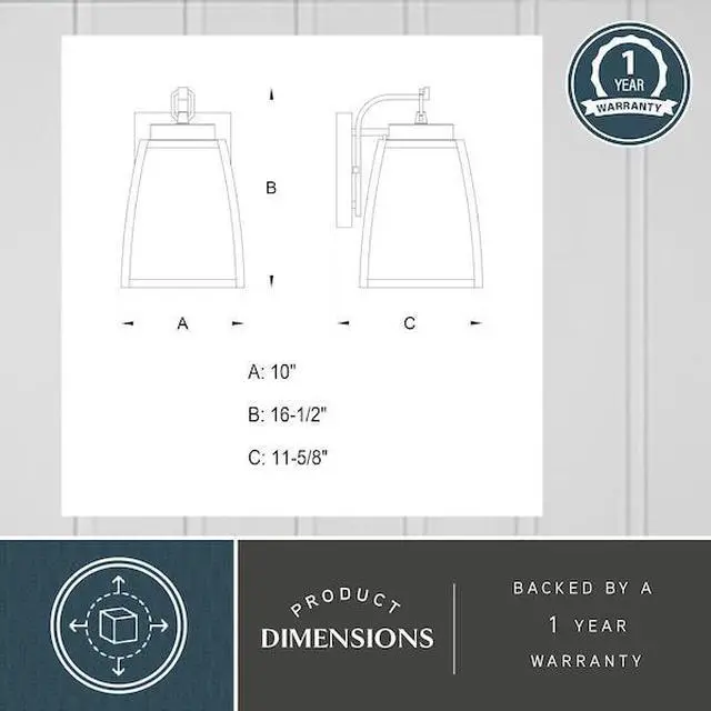 Alt view image 7 of 8 - Vaxcel Granville 10" Outdoor Wall Light, Oil Burnished Bronze, Clear - T0208