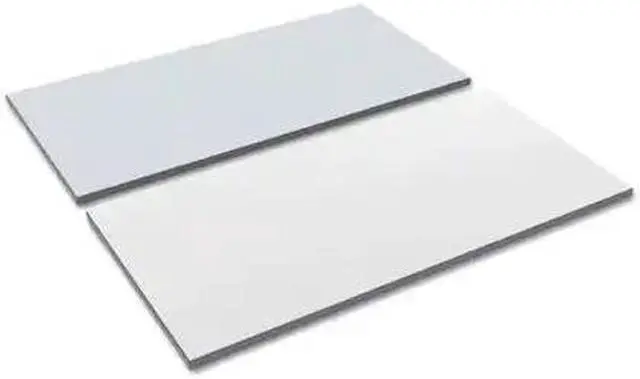 Alt view image 12 of 20 - Reversible Laminate Table Top, Rectangular, 47 5/8w x 23 5/8d, White/Gray