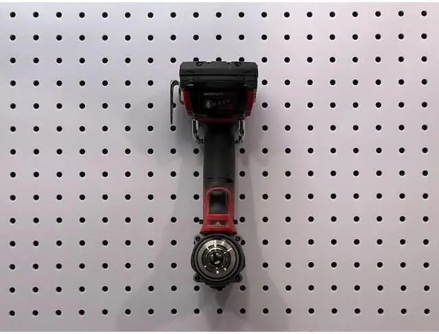 Alt view image 4 of 8 - Triton Products 72318 DuraHook 2-3/4-Inch Double Rod 80-Degree Bend 1/4-Inch Diameter Zinc Plated Steel Pegboard Hook for DuraBoard or 1/8 Inch and 1/4 Inch Pegboard, 10-Pack