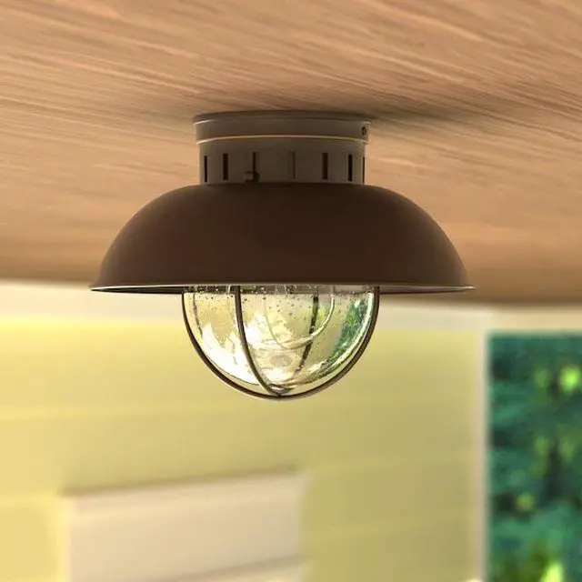Alt view image 8 of 8 - Vaxcel One Light Outdoor ceiling T0143 One Light Outdoor ceiling