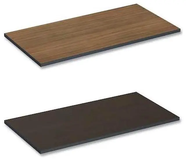 Alt view image 2 of 14 - Reversible Laminate Table Top, Rectangular, 47 5/8w x 23 5/8d, Espresso/Walnut