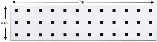 Alt view image 3 of 6 - Locboard Pgbrd Strip Kt,15 lb,4 1/2 x18 x1/2 in  LBS18T-WHT