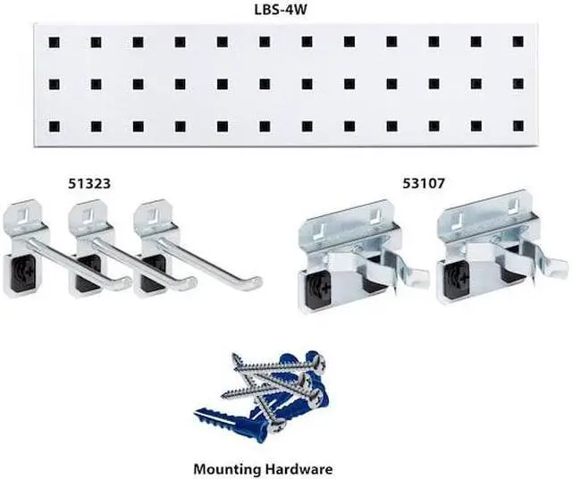 Alt view image 6 of 6 - Locboard Pgbrd Strip Kt,15 lb,4 1/2 x18 x1/2 in  LBS18T-WHT